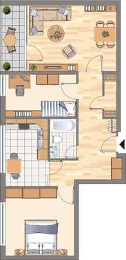 Foto - Wohnung zum Mieten in Dortmund 398,13 € 78.76 m²