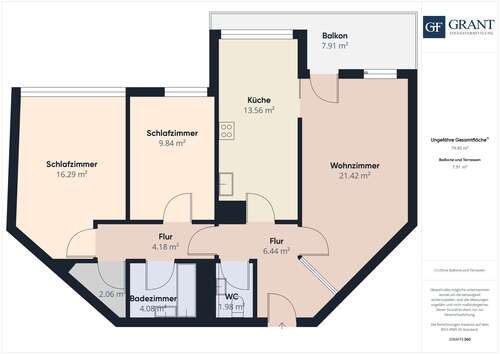 Foto - Wohnung zum Kaufen in München 530.000,00 € 79.85 m²