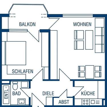 Foto - Wohnung zum Kaufen in Filderstadt-Sielmingen 175.000,00 € 54 m²