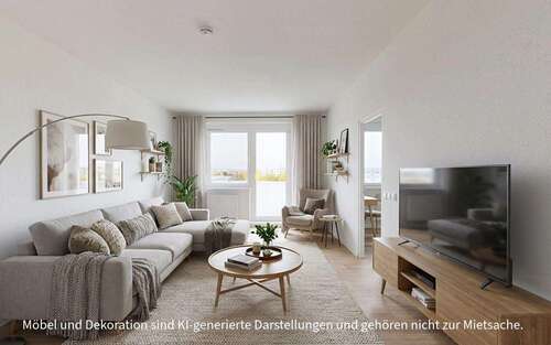 Foto - Wohnung zum Mieten in Halle 389,00 € 70.38 m²