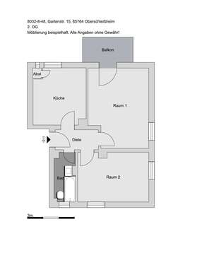 Foto - Wohnung zum Mieten in Oberschleißheim 916,35 € 56.6 m²