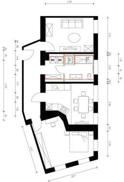Foto - Wohnung zum Mieten in Leipzig 640,00 € 80 m²