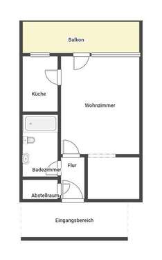 Foto - Wohnung zum Mieten in Neustadt an der Weinstraße 419,00 € 36.71 m²