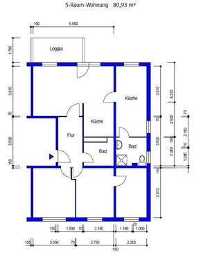 Foto - Wohnung zum Mieten in Suhl 554,02 € 80.93 m²