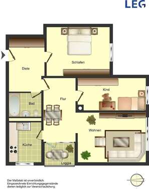 Foto - Wohnung zum Mieten in Ratingen 807,00 € 76.85 m²