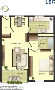 Foto - Wohnung zum Mieten in Ratingen 639,00 € 59.07 m²
