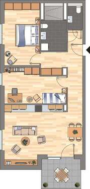 Foto - Wohnung zum Mieten in Bonn 1.279,00 € 83.16 m²