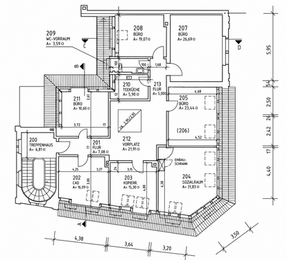 Foto - Büro in Heidelberg 4.350,00 € 200 m²