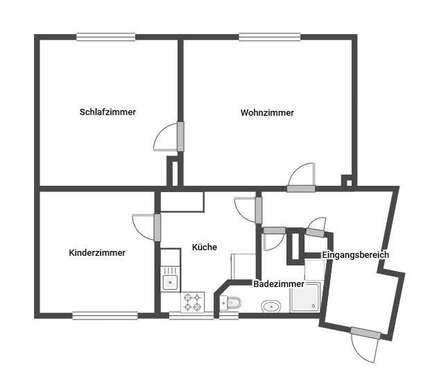 Foto - Wohnung zum Mieten in Dortmund 654,00 € 74 m²