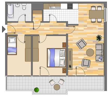 Foto - Wohnung zum Mieten in Ratingen 889,00 € 80.89 m²
