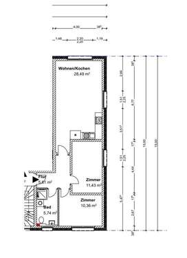 Foto - Wohnung zum Mieten in Hamburg 1.200,00 € 60 m²