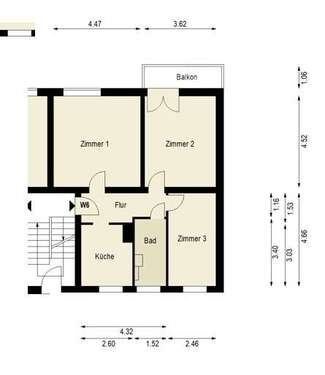 Foto - Wohnung zum Kaufen in Berlin 400.000,00 € 70.1 m²
