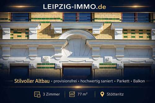Foto - Wohnung zum Kaufen in Leipzig 279.000,00 € 77.14 m²