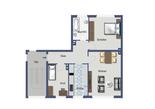 Foto - Wohnung zum Mieten in Essen 553,00 € 73.42 m²