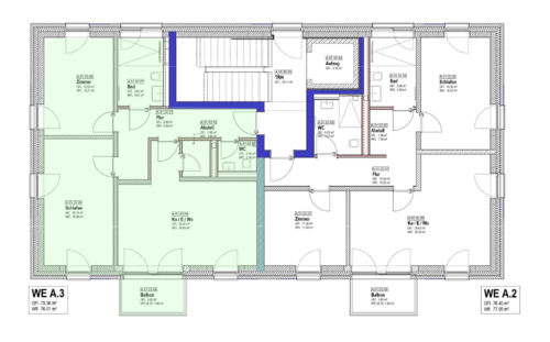Foto - Wohnung zum Mieten in Minden 1.026,00 € 76 m²