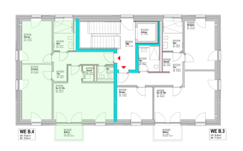 Foto - Wohnung zum Mieten in Minden 1.027,00 € 76 m²