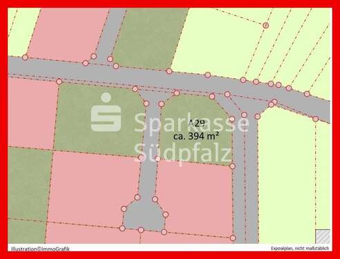 Foto - Grundstück zu verkaufen in Heuchelheim-Klingen 141.840,00 € 394 m²