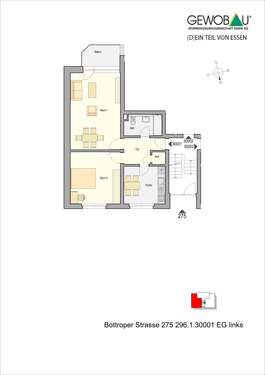 Foto - Wohnung zum Mieten in Essen 309,47 € 64.56 m²