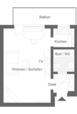 Foto - Wohnen auf Zeit in Düsseldorf 950,00 €