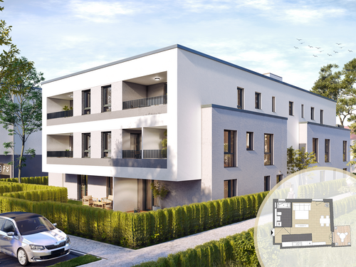 Foto - Wohnung zum Kaufen in Hattersheim am Main 232.500,00 € 38.8 m²