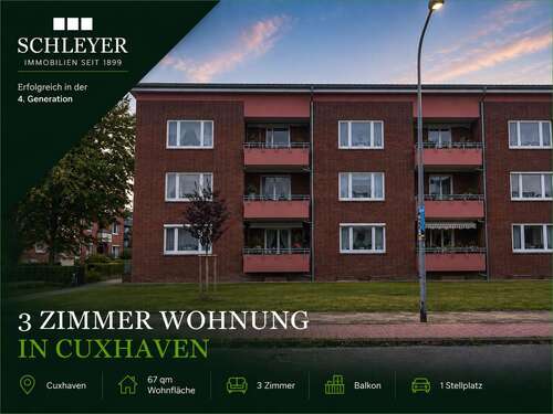 Foto - Wohnung zum Kaufen in Cuxhaven 119.000,00 € 67 m²