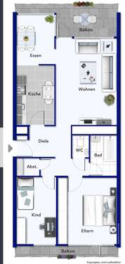 Foto - Wohnung zum Kaufen in Stuttgart 177.000,00 € 80.5 m²