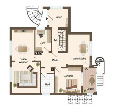 Foto - Wohnung zum Mieten in Bad Oeynhausen 620,00 € 106.76 m²