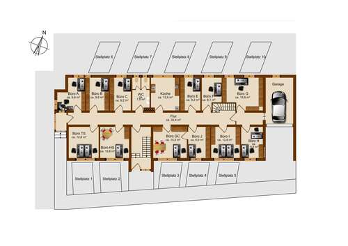 Foto - Büro in Hennef 275,00 € 12.8 m²