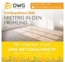 Wohnung zum Mieten in Dessau-Roßlau 408,00 € 54.72 m²