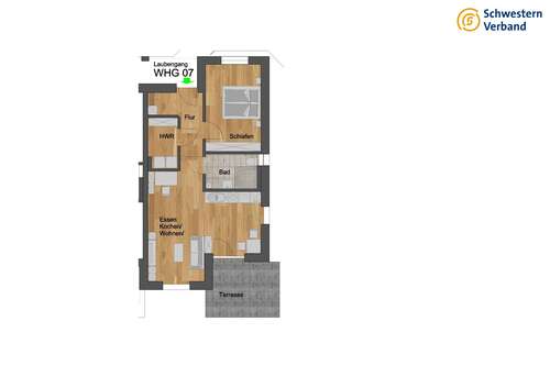 Foto - Wohnung zum Mieten in Külsheim 784,00 € 66.72 m²