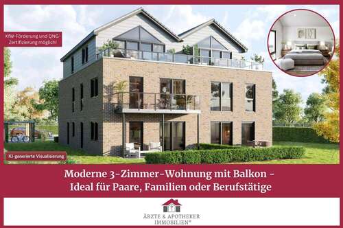 Foto - Wohnung zum Kaufen in Moormerland 299.000,00 € 73.2 m²