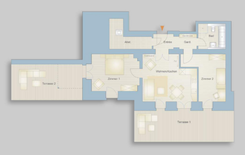 Foto - Wohnung zum Mieten in Chemnitz 913,00 € 82.97 m²