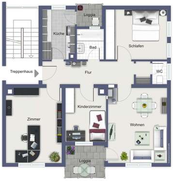 Foto - Wohnung zum Mieten in Stuttgart 1.200,00 € 90 m²
