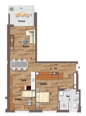 Foto - Wohnung zum Mieten in Mönchengladbach 1.119,00 € 86 m²