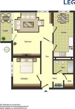 Foto - Wohnung zum Mieten in Münster 889,00 € 72 m²