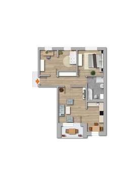 Foto - Wohnung zum Mieten in Greifswald 658,00 € 67.12 m²