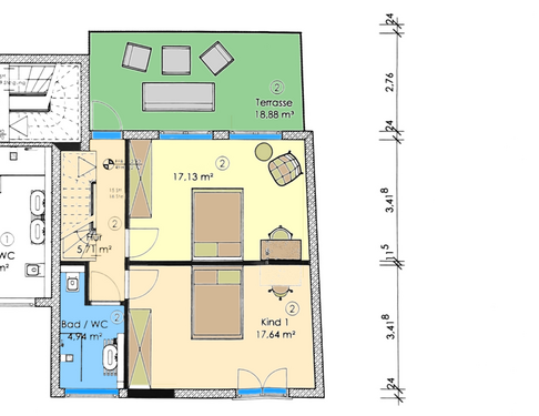Foto - Wohnung zum Kaufen in Tamm 498.000,00 € 123.63 m²
