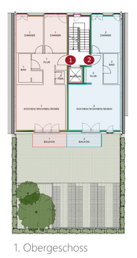 Foto - Wohnung zum Kaufen in Karlsruhe 429.400,00 € 57 m²