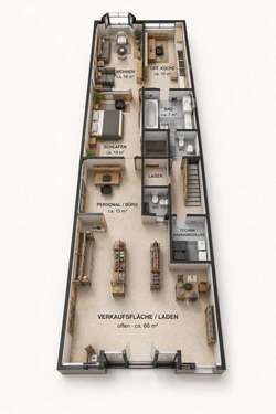 Foto - Einzelhandel in Husum 1.216,00 € 66 m²