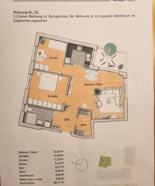 Foto - Wohnung zum Mieten in Sinsheim 1.120,00 € 86.11 m²