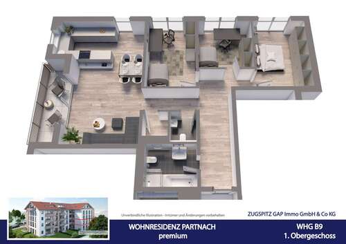 Foto - Wohnung zum Kaufen in Garmisch-Partenkirchen 949.000,00 € 104 m²