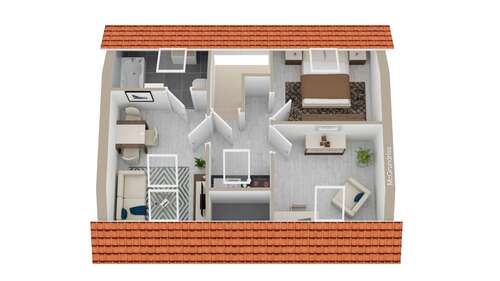 Foto - Wohnung zum Mieten in Wuppertal 499,00 € 49.78 m²