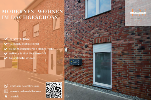 Foto - Wohnung zum Mieten in Harsefeld 915,00 € 76 m²