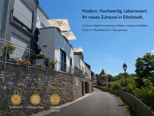 Foto - Wohnung zum Kaufen in Eibelstadt 310.000,00 € 65.93 m²