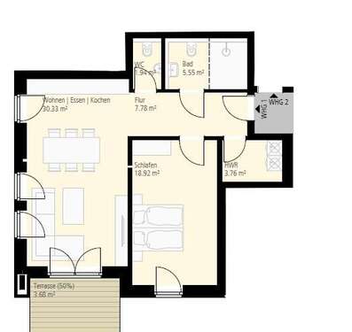 Foto - Wohnung zum Mieten in Ahaus 785,00 € 68 m²