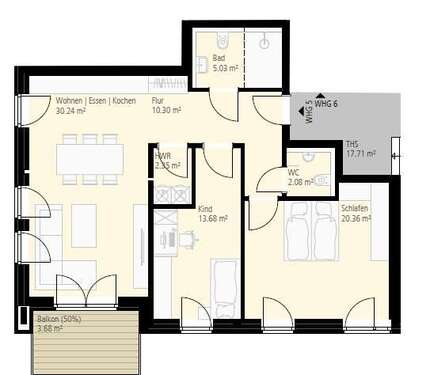 Foto - Wohnung zum Mieten in Ahaus 1.015,00 € 88 m²