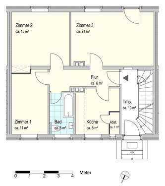 Foto - Wohnung zum Mieten in Oldenburg 593,00 € 67.5 m²