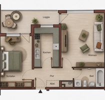 Wohnung zum Kaufen in Ludwigshafen 147.500,00 € 57 m²