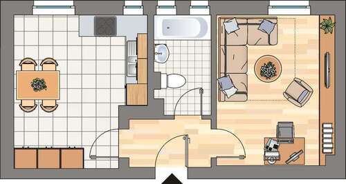 Foto - Wohnung zum Mieten in Herne 469,00 € 56 m²
