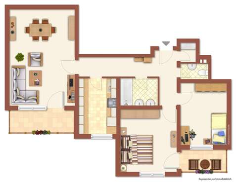Foto - Wohnung zum Kaufen in Würzburg 225.000,00 € 82.89 m²